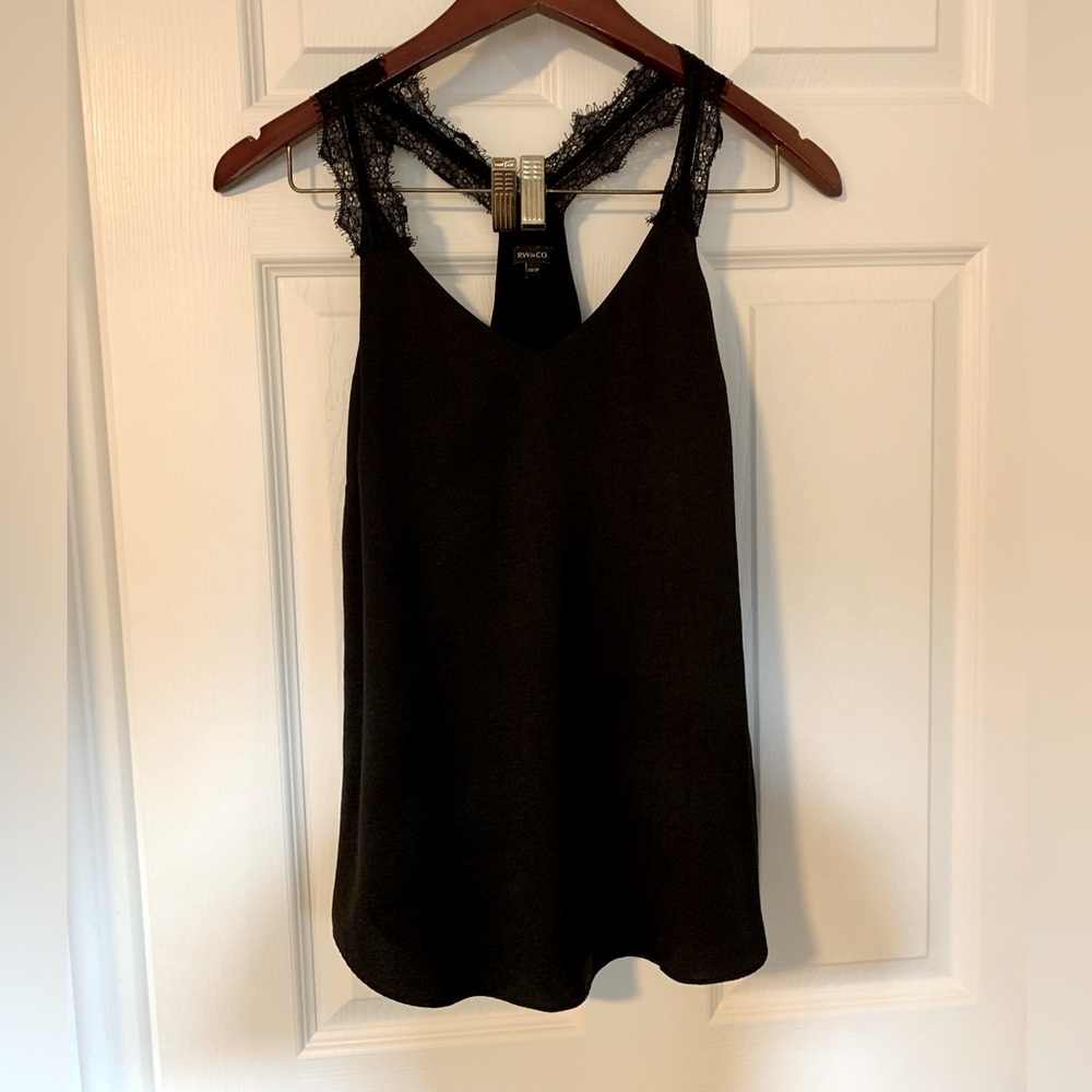 RW&Co Racerback lace strap cami - xs